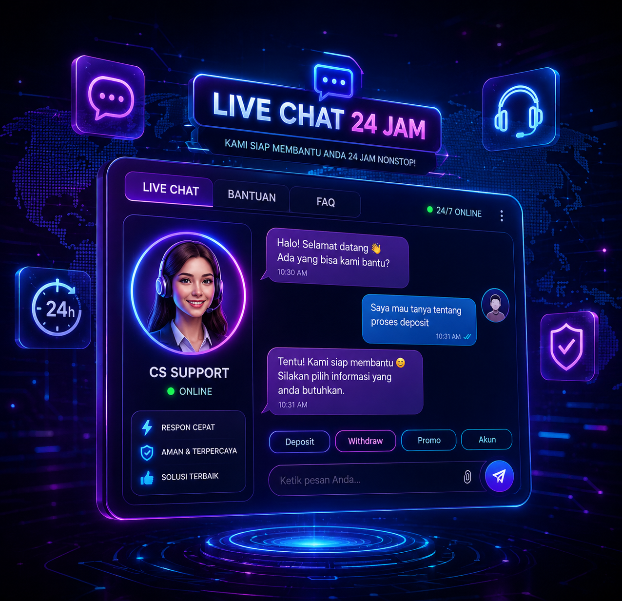 Layanan Livechat 24jam